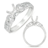 14 KT Rounds Shape White Gold Engagement Ring