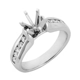 14 KT Rounds Shape White Gold Engagement Ring