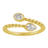 14 KT Oval Shape Yellow Gold Diamond Ring