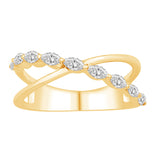 14 KT Marquise Shape Yellow Gold Diamond Ring