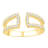 14 KT Rounds Shape Yellow Gold Diamond Ring