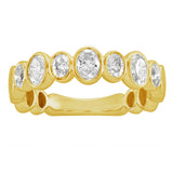 14 KT Oval Shape Yellow Gold Diamond Ring