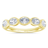 14 KT Oval Shape Yellow Gold Diamond Ring