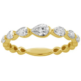 14 KT Pear Shape Shape Yellow Gold Diamond Ring