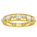 14 KT Oval Shape Yellow Gold Diamond Ring