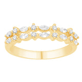 14 KT Marquise Shape Yellow Gold Diamond Ring