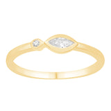 14 KT Marquise Shape Yellow Gold Diamond Ring