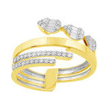 14 KT Baguette Shape Yellow Gold Diamond Ring