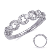 14 KT Rounds Shape White Gold Diamond Ring