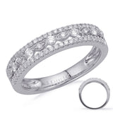 14 KT Rounds Shape White Gold Diamond Fashion Ring