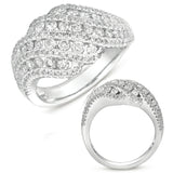 14 KT Rounds Shape White Gold Fashion Ring
