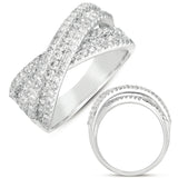 14 KT Rounds Shape White Gold Fashion Ring