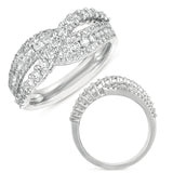 14 KT Rounds Shape White Gold Diamond Ring