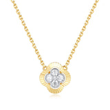 14 KT Rounds Shape Yellow Gold Diamond Necklace