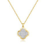 14 KT Rounds Shape Yellow Gold Diamond Necklace