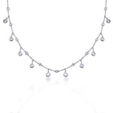 14 KT Rounds Shape Diamond By Yard Necklace