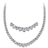 14 KT Rounds Shape White Gold Three Prong Neck