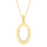 14 KT Rounds Shape Yellow Gold Diamond Pendant