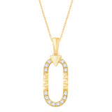 14 KT Rounds Shape Yellow Gold Diamond Pendant