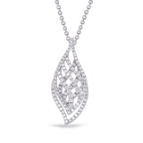 14 KT Rounds Shape White Gold Diamond Pendant