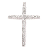 14 KT Rounds Shape White Gold Diamond Cross