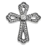 14 KT Rounds Shape Diamond Cross White Gold