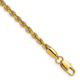 Kelly Waters Gold-plated 3mm Diamond Cut French Rope 24 inch Chain